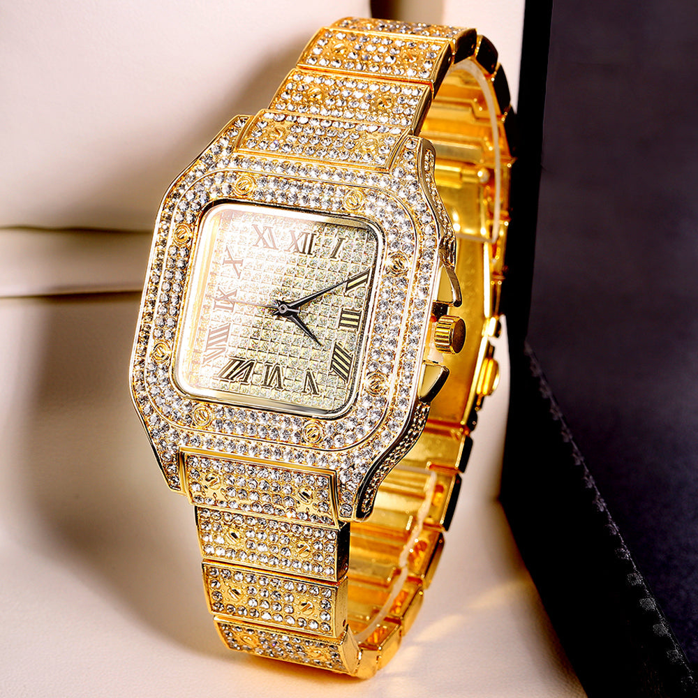 The Cuban Link Watch For Men With Braclets