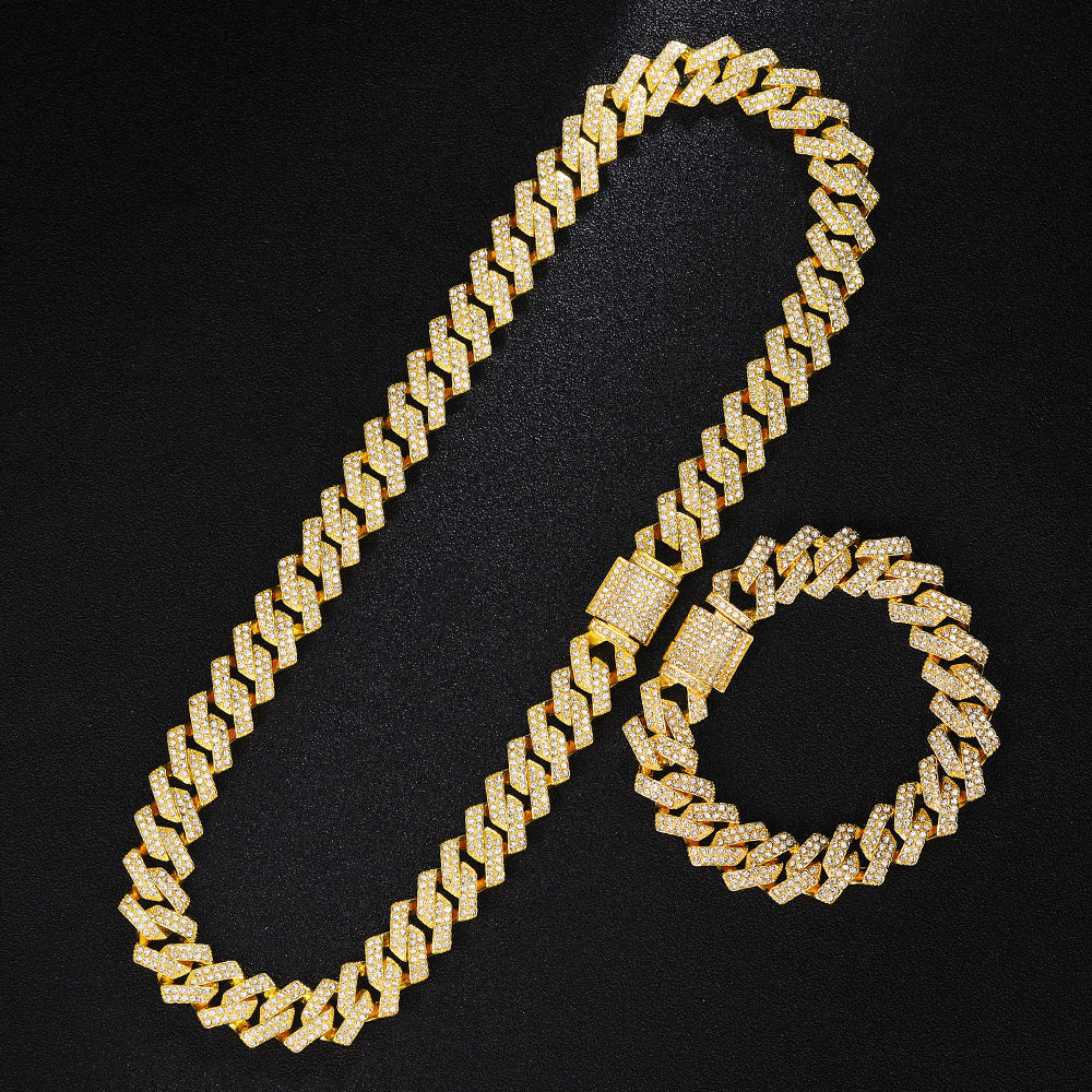 The Cuban Link Watch For Men With Braclets